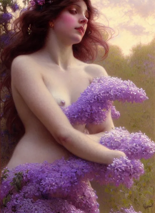 Image similar to lilac, sky, may beetle, on the palm of a person, natural lighting, path traced, highly detailed, high quality, digital painting, by gaston bussiere, craig mullins, alphonse mucha j. c. leyendecker