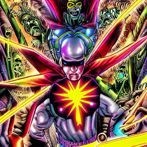 Image similar to rave flyer by glenn fabry, iridescent - h 6 4 0