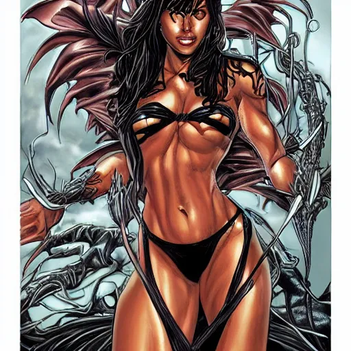 Image similar to witchblade by michael turner