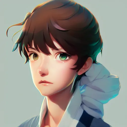 Image similar to tom middleditch, portrait shinkai makoto studio ghibli studio key hideaki anno sakimichan stanley artgerm lau rossdraws james jean marc simonetti elegant highly detailed digital painting artstation pixiv