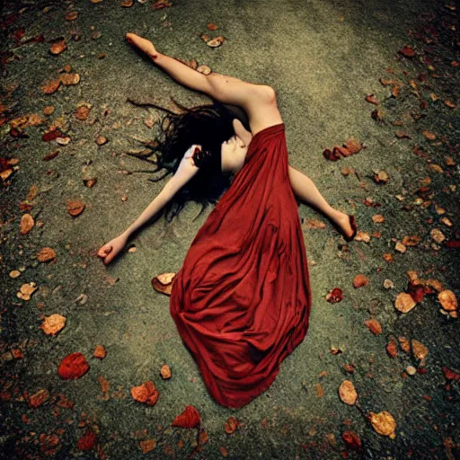 Prompt: like a rolling stone, photograph by brooke shaden