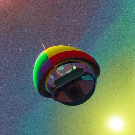 Image similar to 🚀🌈🤩, octane 3 d render