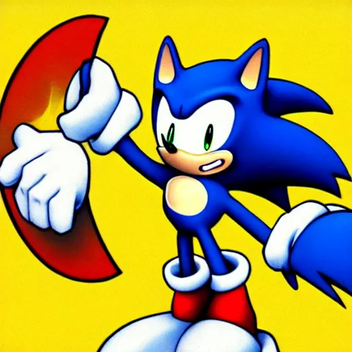 Image similar to sonic but with batman's head. cartoon. high quality. high fidelity.