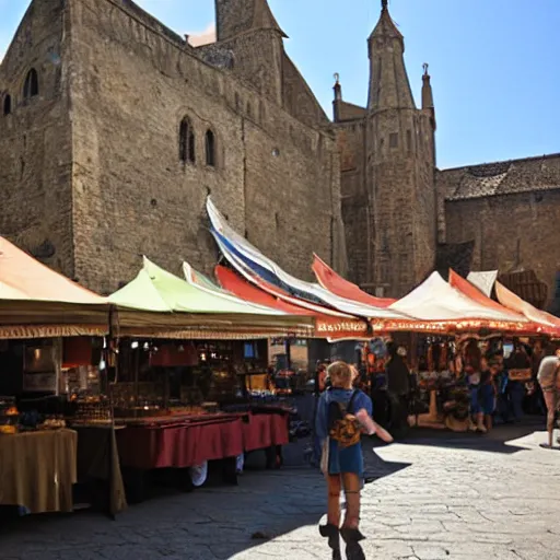 Prompt: medieval Market