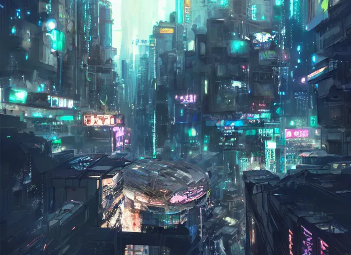 Image similar to meteorite hitting a cyberpunk city at night by wlop, key visual, high detail, digital art