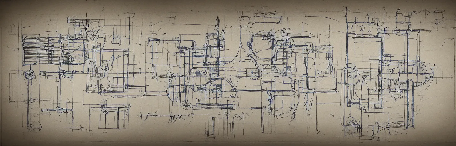 Image similar to blueprints for a timetravel machine