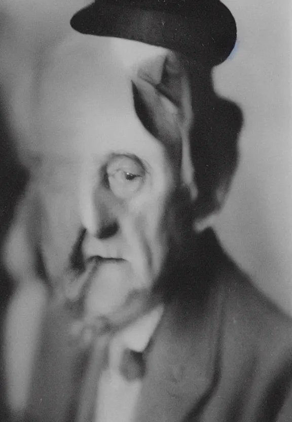 Image similar to a close - up casual photo of marcel duchamp trapped inside a readymade object, blurry, 1 9 2 0 s monochrome snapshot, graflex 4 x 5, f 1. 8, 3 5 mm, ilford delta 3 2 0 0 pro