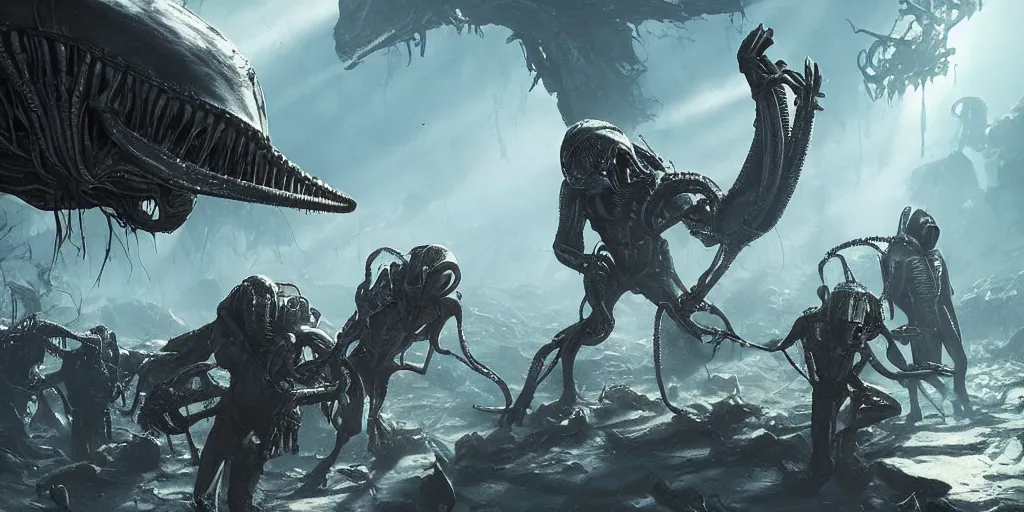 Aliens vs. Predator Group Photo by JoshNg on deviantART