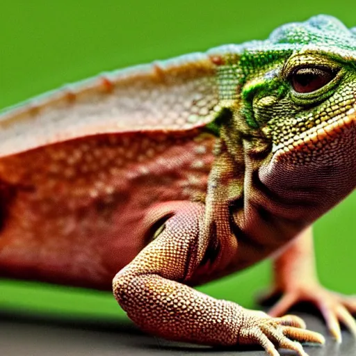 Prompt: mark zuckerberg depicted as a lizard