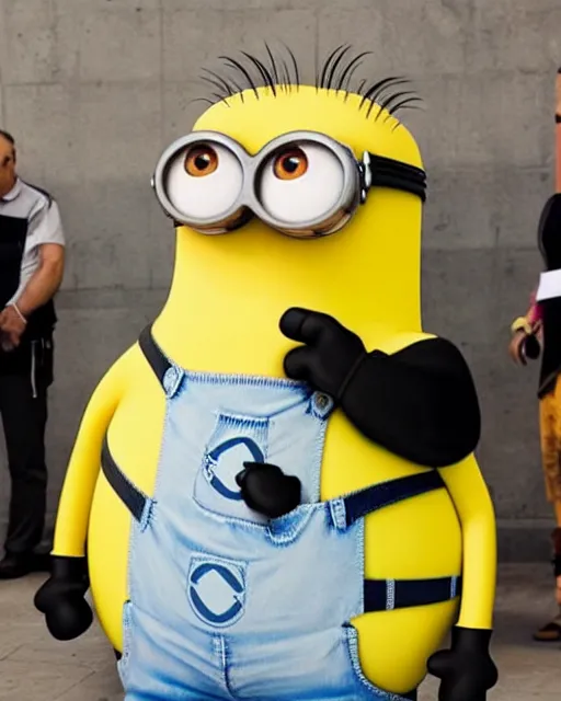 Image similar to a minion that looks exactly like benjamin netanyahu