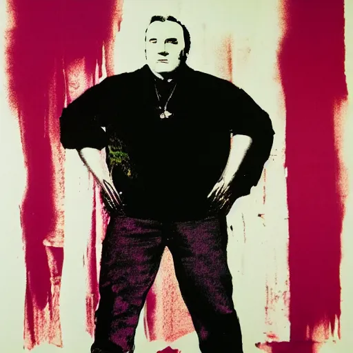 Image similar to tony soprano designed by warhol