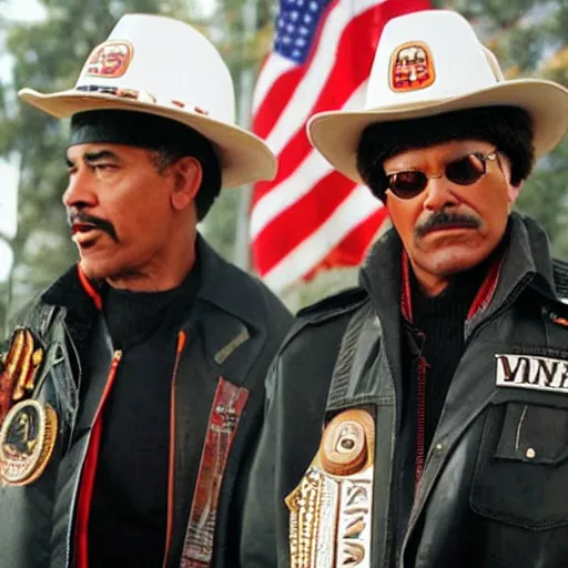 Prompt: Obama as the village people