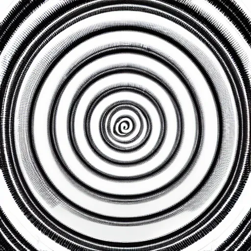 Image similar to An interlocking series of concentric vortices premised upon the suffering of all man