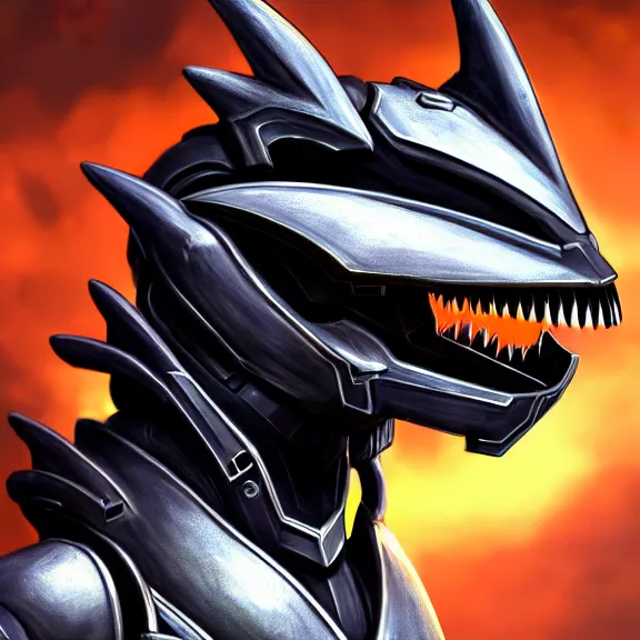 Prompt: high quality close up headshot of a cute beautiful stunning robot anthropomorphic female dragon, with sleek silver armor, a black OLED visor over the eyes, facing the camera, maw open and about to eat you, you being dragon food, the open maw being detailed and soft, highly detailed digital art, furry art, anthro art, sci fi, warframe art, destiny art, high quality, 3D realistic, dragon mawshot, dragon art, Furaffinity, Deviantart