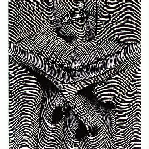 Prompt: two women kissing each other by h. r. giger and junji ito, op art with big bold patterns