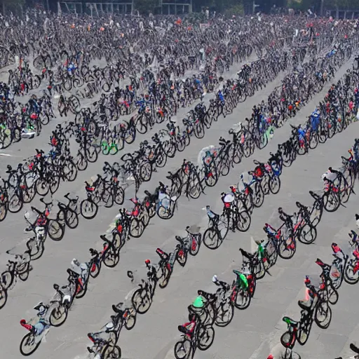 Prompt: nine million bicycles in Beijing