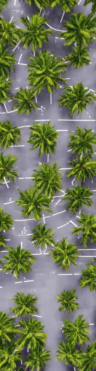 Image similar to satellite view photo of sidewalk with palm trees, by shunji dodo, 8 k resolution, photo, high quality