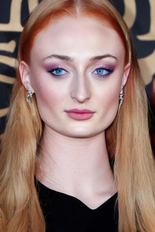 Image similar to Sophie Turner, up close