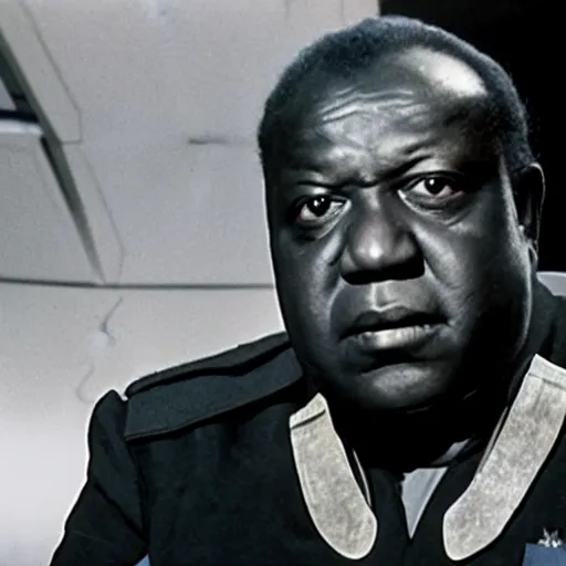 Image similar to A still of Idi Amin in Star Trek