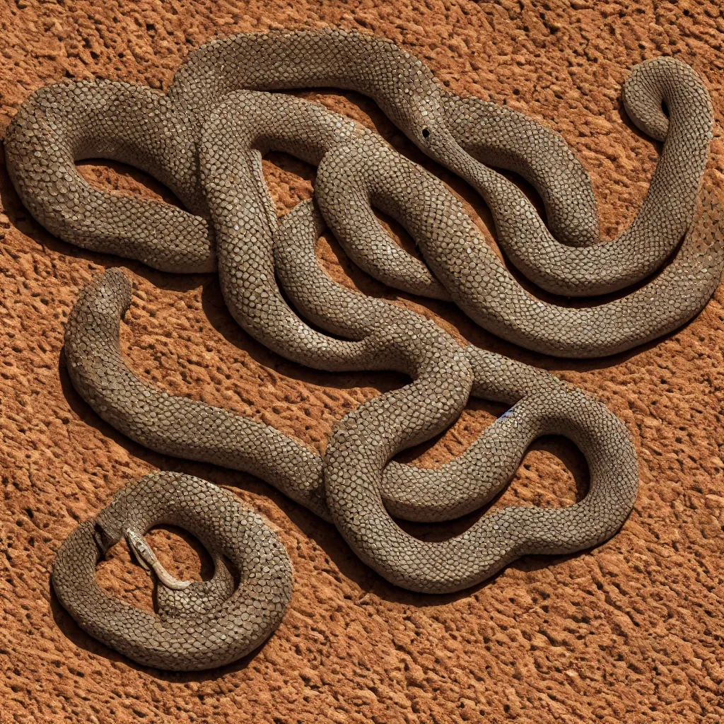 Prompt: diadem snake in a desert, professional closeup photo, f / 2