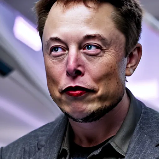 Prompt: elon musk as joker, still from batman the dark knight rises, highly detailed face, natural lighting