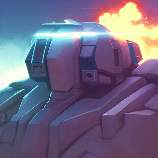 Image similar to face icon stylized minimalist mechwarrior, loftis, cory behance hd by jesper ejsing, by rhads, makoto shinkai and lois van baarle, ilya kuvshinov, rossdraws global illumination