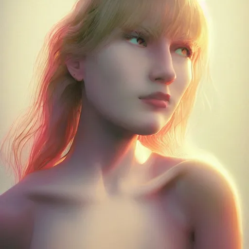 Image similar to kodak portra 4 0 0, 8 k, artstation, soft light, volumetric lighting, highly detailed, britt marling style 3 / 4 portrait photography of a beautiful woman, by moebius, miyazaki, yoshitaka amano, yoji shinkawa, katsuhiro otomo, royal woman, realistic, refined, highly detailed