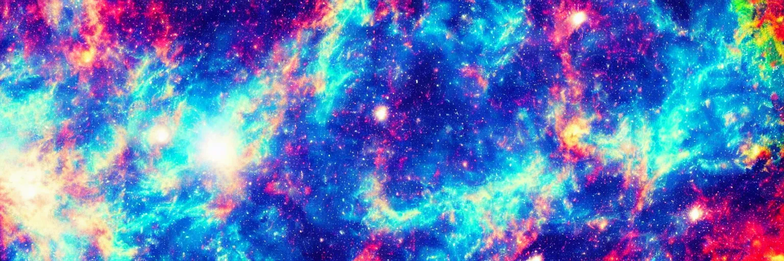 Prompt: Extremely vivid and colourful photo of space