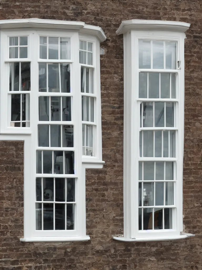 Image similar to oval sash window on a british wall