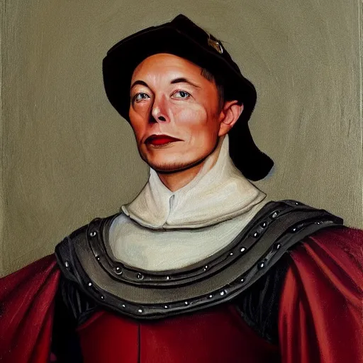 Prompt: elon musk as a smug peasant in medieval times, oil on canvas