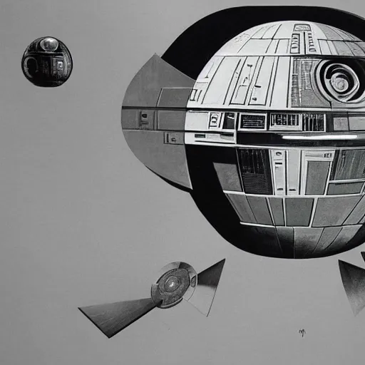 Prompt: death star, by Salvador Dali