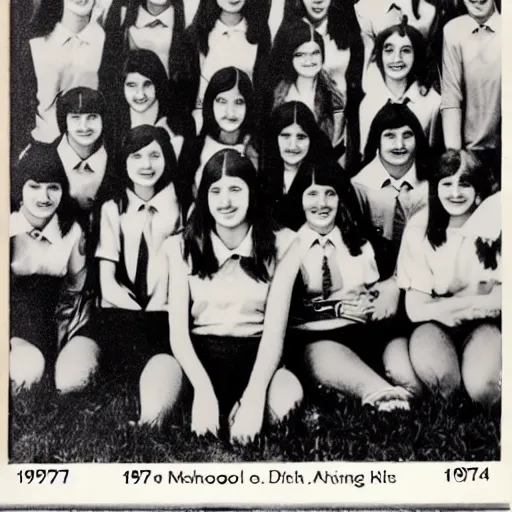 Image similar to high school photo book 1974