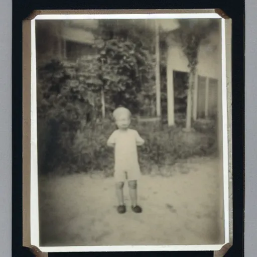 Prompt: soviet childhood polaroid photo