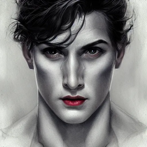 Image similar to superman character portrait, lean face, cinematic lighting, glowing grey eyes, hyper - detailed, 4 k, high resolution, in the style of charlie bowater, tom bagshaw, single face, symmetrical, headshot photograph, insanely detailed and intricate, beautiful, elegant, watercolor, cinematic, portrait, raphaelite, headroom, pierre - auguste renoir