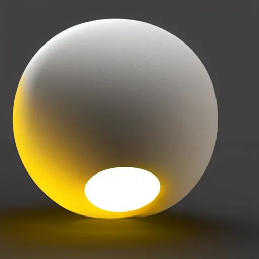 Image similar to 3 d octane render of a glowing yellow orb with white clear wings flying