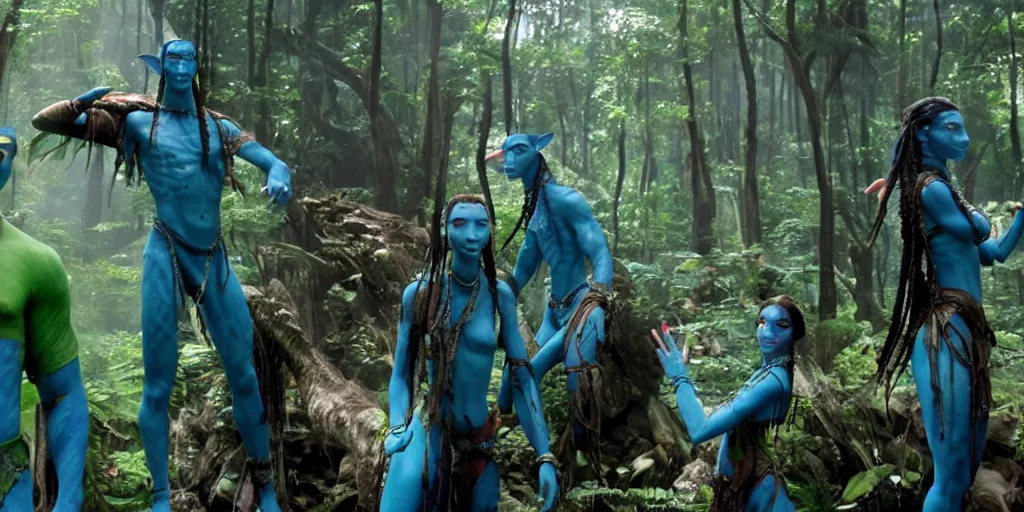 Image similar to still from avatar 2