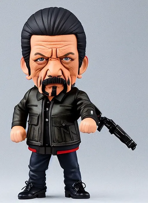 Image similar to danny trejo, an nendoroid of danny trejo figurine, realistic face, detailed product photo