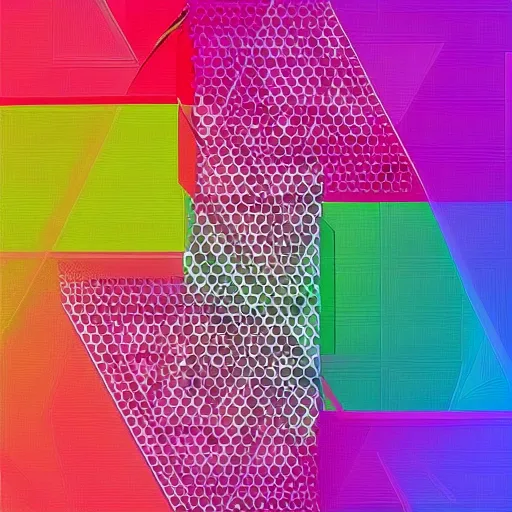 Image similar to beautiful geometrical digital art