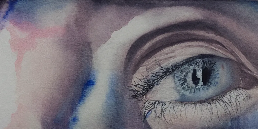 Image similar to what you see before you die, watercolour painting, ultra realistic, 8 k