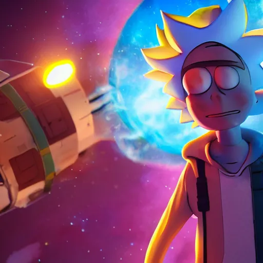 Rick and Morty Space HD Wallpaper - /s/Cinnamon