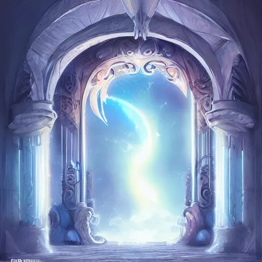 Prompt: gateway to the dream dimension opened in my bedroom, fantasy, art station, artgerm