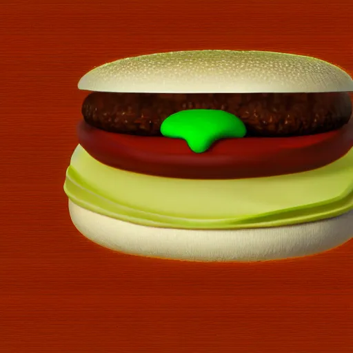 Image similar to anthropomorphic hamburger, photo, detailed, 4k