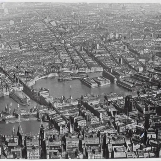 Image similar to London after bombing in World War 2