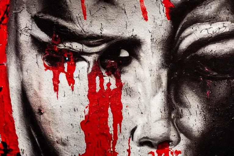 Prompt: the night of the purge, street art, highly detailed, 8 k resolution, art by caravaggio, modern art