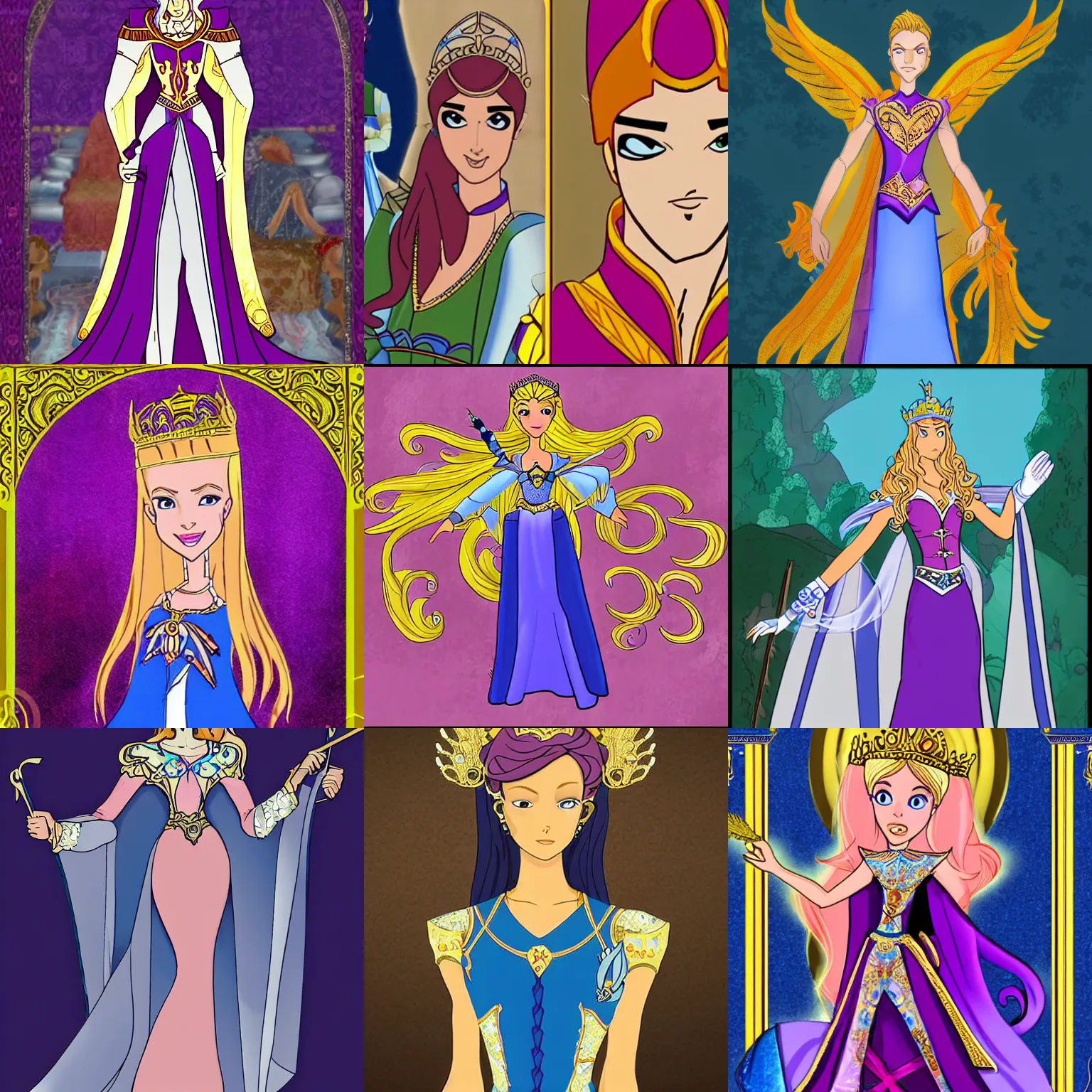 Prompt: darcy from winx as a byzantine emperor