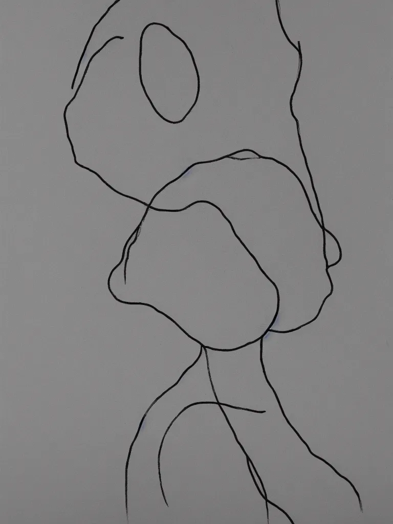 Image similar to single line portrait