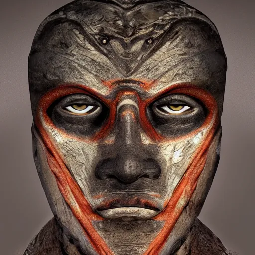Image similar to Imperial cnaanite warlord face, portrait, realistic, HD