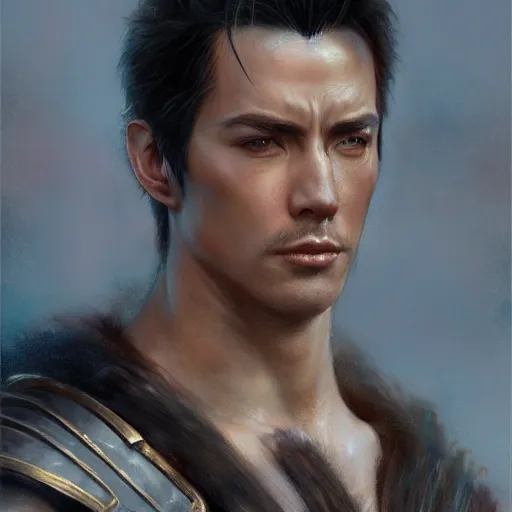 Image similar to jin kazama as a realistic fantasy d & d character, close - up portrait art by donato giancola and greg rutkowski, realistic face, digital art, trending on artstation