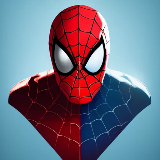 Image similar to face icon stylized minimalist spiderman, loftis, cory behance hd by jesper ejsing, by rhads, makoto shinkai and lois van baarle, ilya kuvshinov, rossdraws global illumination