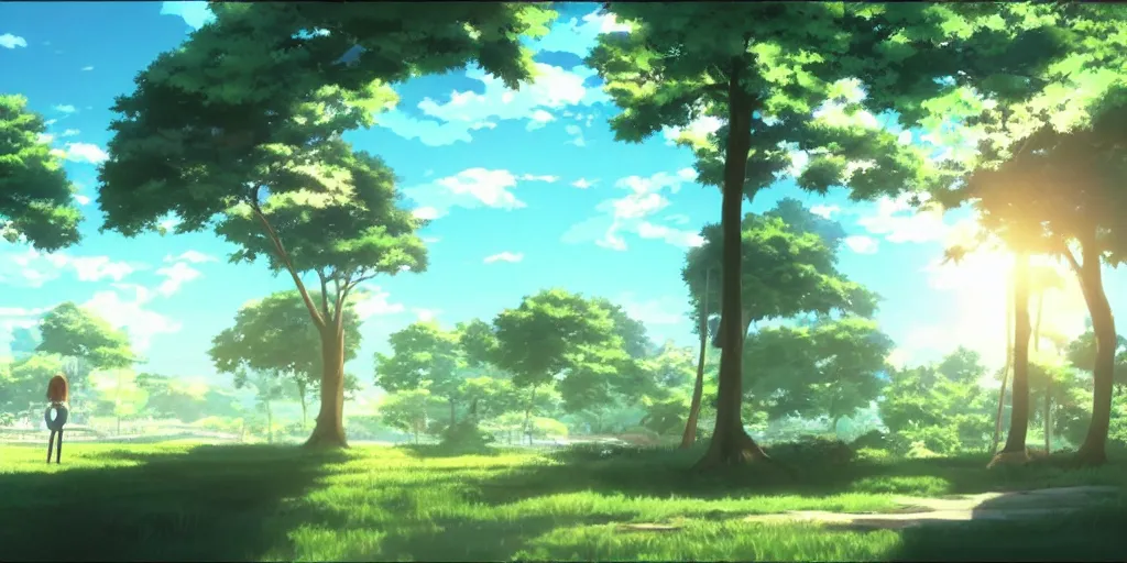 Prompt: the inside of an Arby\'s anime still from OVA animated by Makoto Shinkai beautiful sunlight and reflections